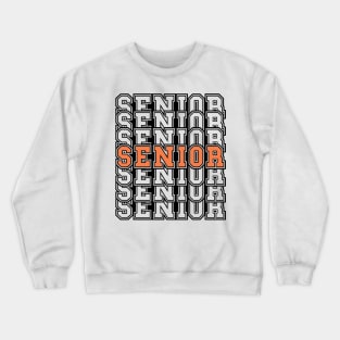 Senior Grad Retro Sport Tipography 2024 Graduation 2025 Crewneck Sweatshirt
